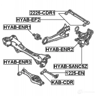 Сайлентблок FEBEST 4056111061238 XYHE 7U 3827042 kabcdr - Изображение 2