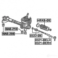 Рулевая тяга FEBEST 4056111074306 3822742 0322ge P7D W9T - Изображение 2