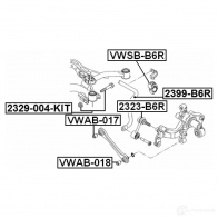 Втулка стабилизатора FEBEST 3830570 4056111048055 KMJWSA Z vwsbb6r - Изображение 2