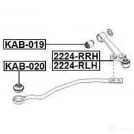 Сайлентблок FEBEST 3827025 4056111055602 kab019 D4LU B8 - Изображение 2