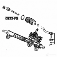 Рулевая тяга FEBEST 0322fg 7M NMRF 3822736 4056111117911 - Изображение 2