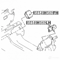 Подушка двигателя, опора FEBEST 1424863077 ismnhs69rh 5BEK 4 4056111108582 - Изображение 2