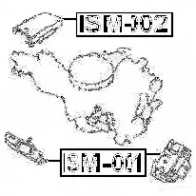 Подушка двигателя, опора FEBEST ism002 QN 7VB 1423716113 4056111009698 - Изображение 2