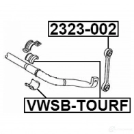 Втулка стабилизатора FEBEST vwsb002 4056111028255 Q30TM B 3830563 - Изображение 2