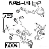 Сайлентблок FEBEST kab005 3827013 2L TFFB 4056111025698 - Изображение 2