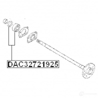 Подшипник приводного вала FEBEST 3826040 4056111022987 dac32721925 Q H022V - Изображение 2