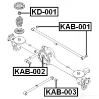 Сайлентблок FEBEST 4056111025667 kab002 3827010 3GD 9N - Изображение 2