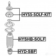 Крепление амортизаторов FEBEST 1439007823 2U4SIN 9 hysssolfkit - Изображение 2