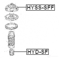 Крепление амортизаторов FEBEST hysssff WV1L 4OO 4056111017419 3826999 - Изображение 2