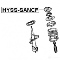 Крепление амортизаторов FEBEST EQIZ CM 3826998 4056111032696 hysssancf - Изображение 2