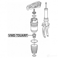 Отбойник амортизатора FEBEST vwdtouarf 1270618824 4056111128566 J2CH A - Изображение 2