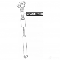 Отбойник амортизатора FEBEST vwdtigiir 1439148823 C 1U6W - Изображение 2