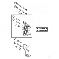 Тормозной суппорт FEBEST 1677-906FRH 1440023115 0 SOVK - Изображение 2