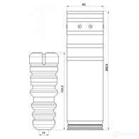 Пыльник и отбойник амортизатора FEBEST ZTE Q8 chshbt300rkit 1438716131 - Изображение 2