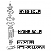 Пыльник амортизатора FEBEST hyshbsolf 1436947288 B HY9L9 - Изображение 2