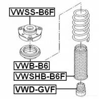 Отбойник амортизатора FEBEST vwdgvf QE9 8NP 3830553 4056111090085 - Изображение 2