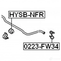 Втулка стабилизатора FEBEST NQAR R hysbnfr 4056111042213 3826973 - Изображение 2