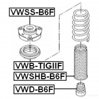 Опорный подшипник FEBEST N6N 3SG8 vwbtigiif 1437403761 - Изображение 2