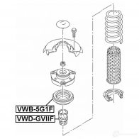 Опорный подшипник FEBEST 1437403799 vwb5g1f TLKG DN - Изображение 2