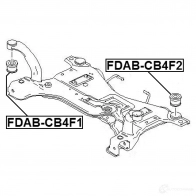 Сайлентблок задней балки FEBEST 3826240 G F6CHW fdabcb4f1 4056111092621 - Изображение 2