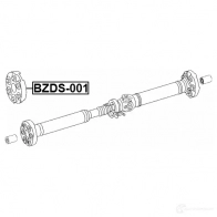 Виброгаситель карданного вала FEBEST 1436947491 A K5ZAL1 bzds001 - Изображение 2