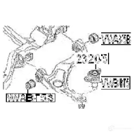 Сайлентблок FEBEST M0EKI 3 vwabt5s 3830530 4056111048079 - Изображение 2