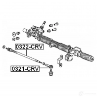 Рулевой наконечник FEBEST E QAJF 0321crv 3822706 4056111052861 - Изображение 2