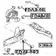Сайлентблок FEBEST fdab080 4056111130262 2 B3CYAP 1424756838 - Изображение 2