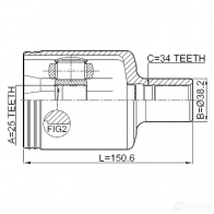 Шрус граната FEBEST W0H85S T 3824348 1611204lh 4056111114996 - Изображение 2