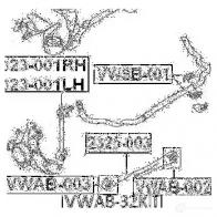 Сайлентблок FEBEST vwab32kit 4056111106748 IXII R 3830519 - Изображение 2