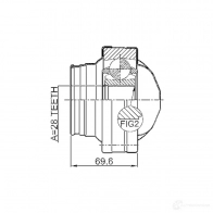 Шрус приводного вала, комплект FEBEST 1436947449 V ZRX4 1611639 - Изображение 2