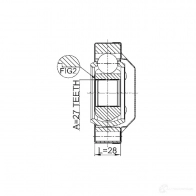 Шрус граната FEBEST 4056111076416 1611001r 3824339 FYP MIT - Изображение 2