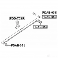 Сайлентблок FEBEST 4056111112152 3826231 fdab052 4QR UO - Изображение 2