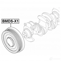 Ременный шкив, коленчатый вал FEBEST 0XH JH 1440023588 BMDS-N47 - Изображение 2