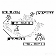 Подушка двигателя, опора FEBEST 4056111045665 hymtucmtfr 57 UI28 3826945 - Изображение 2