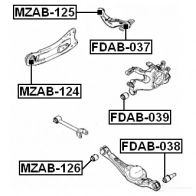 Сайлентблок FEBEST 3826222 fdab037 4056111110387 4ZYQV QR - Изображение 2