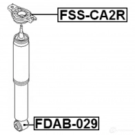 Втулка амортизатора FEBEST ABUS6 C 4056111102467 fdab029 3826215 - Изображение 2
