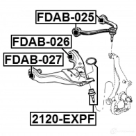 Сайлентблок FEBEST 1423716097 RKHDA JB 4056111095325 fdab025 - Изображение 2