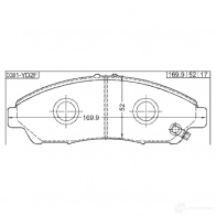 Тормозные колодки, комплект FEBEST 4056111093741 3822602 D SGQEN 0301yd2f - Изображение 2