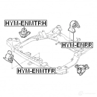 Подушка двигателя, опора FEBEST hymenmtrh T DF52 3826937 4056111064475 - Изображение 2