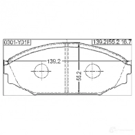 Тормозные колодки, комплект FEBEST 0301yd1f HPJ CZ 220089700 4056111093680 - Изображение 2
