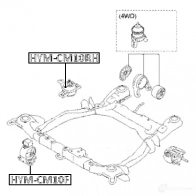 Подушка двигателя, опора FEBEST D O7A5W hymcm10f 1424863073 4056111122571 - Изображение 2