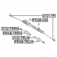 Крепление рулевой рейки FEBEST fdab020 2 MVAN 3826212 4056111073330 - Изображение 2
