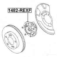Подшипник ступицы колеса, комплект FEBEST 1482rexf 4056111062389 TO E9G 177919865 - Изображение 2
