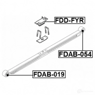 Втулка рессоры FEBEST LXZ JHK 4056111070414 3826211 fdab019 - Изображение 2
