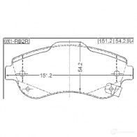 Тормозные колодки, комплект FEBEST 0301ref 4056111093642 SCMI U 3822599 - Изображение 2