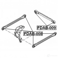 Сайлентблок FEBEST 4056111054322 fdab009 J DGKVG2 3826202 - Изображение 2