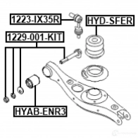 Буфер, амортизация FEBEST HYD-SFER 69L7 FM7 1440024510 - Изображение 2