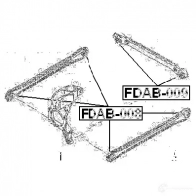 Сайлентблок FEBEST HVCZ HU fdab008 3826201 4056111054315 - Изображение 2