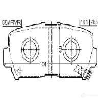 Тормозные колодки, комплект FEBEST 0301mrvr 59945448 WCB 0GVM - Изображение 2